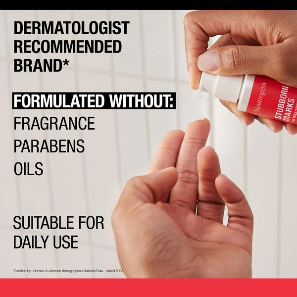 Neutrogena Stubborn Marks PM Treatment - Tratamiento nocturno para manchas difíciles con Retinol SA, 1 oz