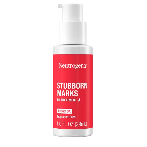 Neutrogena Stubborn Marks PM Treatment - Tratamiento nocturno para manchas difíciles con Retinol SA, 1 oz