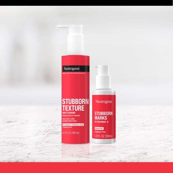 Neutrogena Stubborn Marks PM Treatment - Tratamiento nocturno para manchas difíciles con Retinol SA, 1 oz