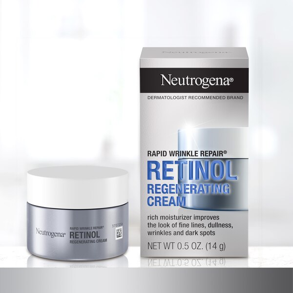 Neutrogena Rapid Wrinkle Repair - Crema facial con retinol, tamaño de prueba, 0.5 oz