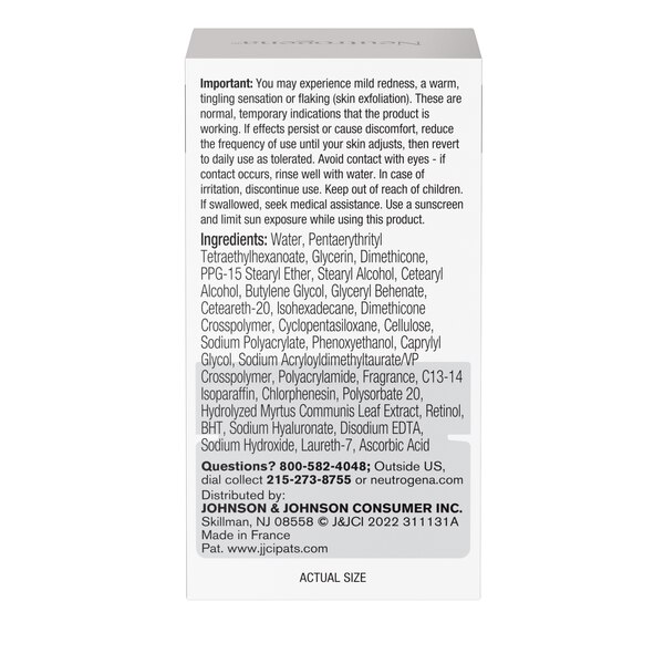Neutrogena Rapid Wrinkle Repair - Crema facial con retinol, tamaño de prueba, 0.5 oz