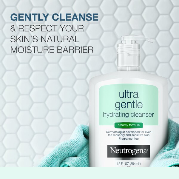 Neutrogena Ultra Gentle Hydrating Creamy Facial Cleanser, 12 OZ