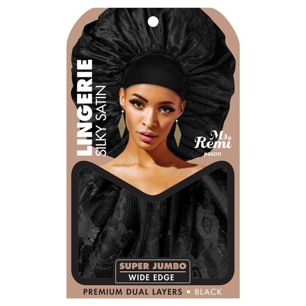 Annie Ms. Remi Lingerie Wide Edge Silky Bonnet, Super Jumbo