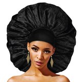 Annie Ms. Remi Lingerie Wide Edge Silky Bonnet, Super Jumbo, thumbnail image