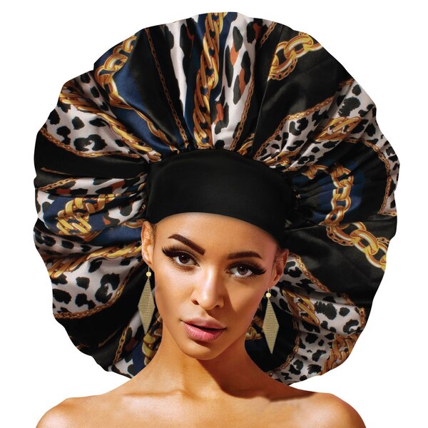 Annie Ms. Remi Deco Wide Edge Silky Satin Bonnet Scarf, Assorted, Super Jumbo
