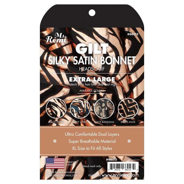 Annie Ms. Remi Giltter Silky Bonnet Scarf, Assorted, Extra Large