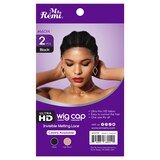 Annie Ms. Remi HD Invisible Melting Wig Cap, Black, 2 CT, thumbnail image