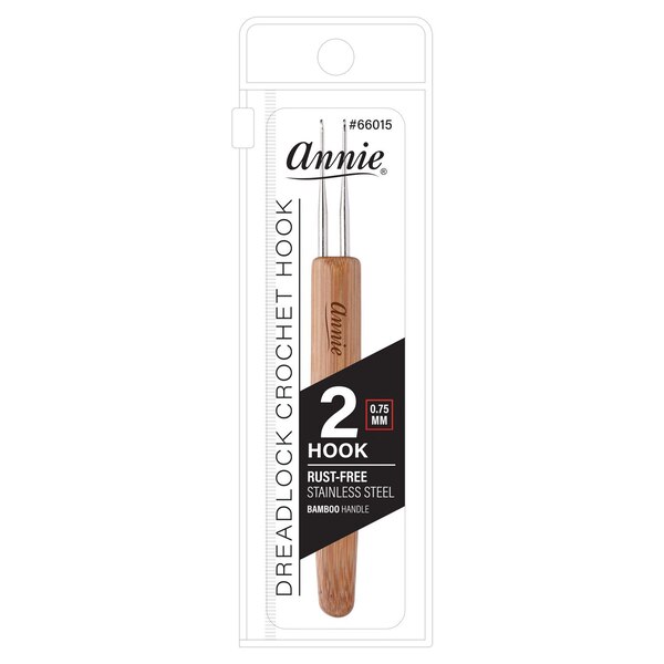 Annie Dreadlocks Crochet Needle With Bamboo Handle, 2 CT