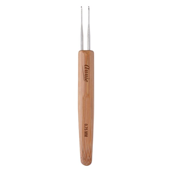 Annie Dreadlocks Crochet Needle With Bamboo Handle, 2 CT