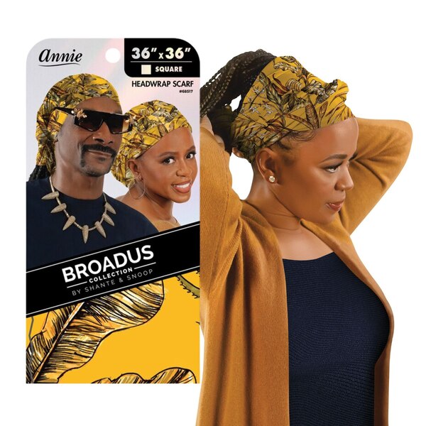 Broadus Collection Headwrap Scarf, Golden Tropics