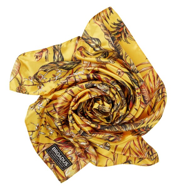 Broadus Collection Headwrap Scarf, Golden Tropics