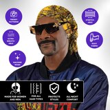 Broadus Collection Headwrap Scarf, Golden Tropics, thumbnail image