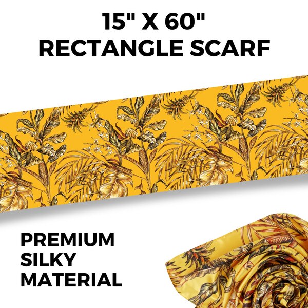 Broadus Collection Headwrap Scarf, Golden Tropics