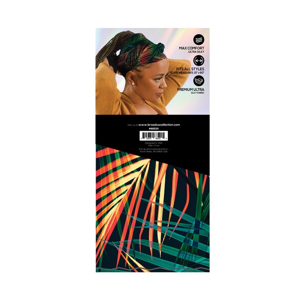 Broadus Collection Headwrap Scarf, Island Palm