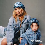 Broadus Collection Headwrap Scarf, Floral Zebra, thumbnail image 5 of 7