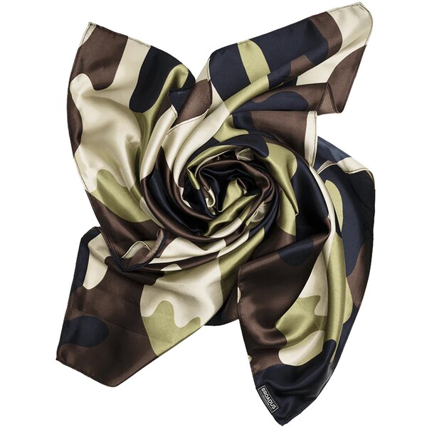 Broadus Collection Headwrap Scarf, Camo