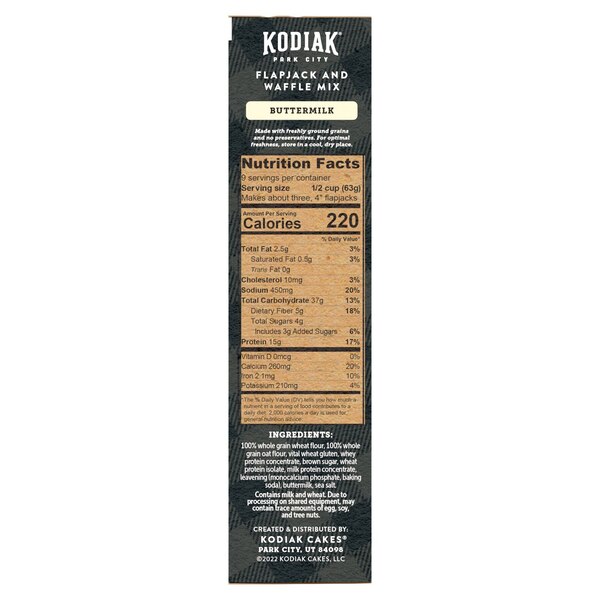Kodiak, Flapjack & Waffle Mix, Buttermilk, 20 oz