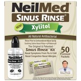NeilMed Sinus Rinse Xylitol Kit with Refill Packets, 50 CT, thumbnail image