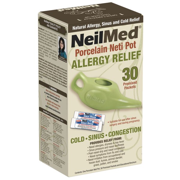 NeilMed Porcelain Neti Pot Allergy Relief