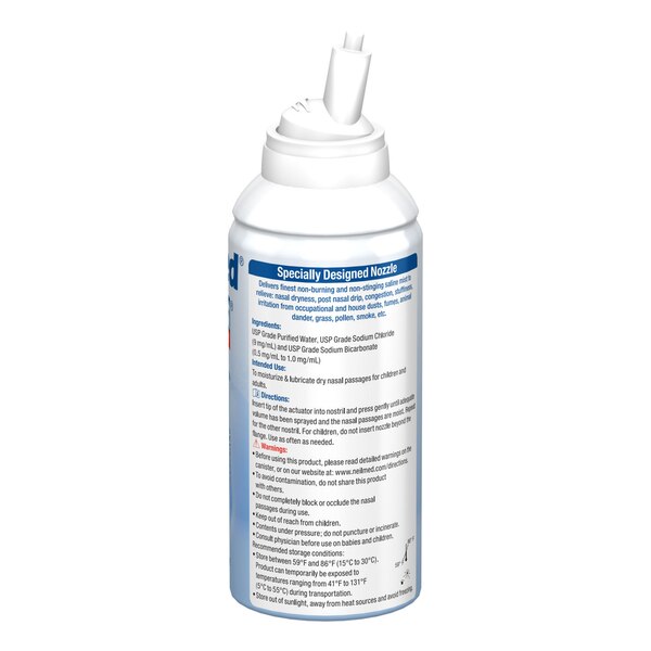 NeilMed NasaMist Isotonic Sterile Saline Spray Canister, 4.2oz