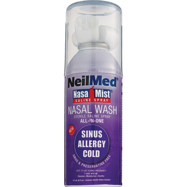 NeilMed Nasal Mist Saline Spray, 6 OZ