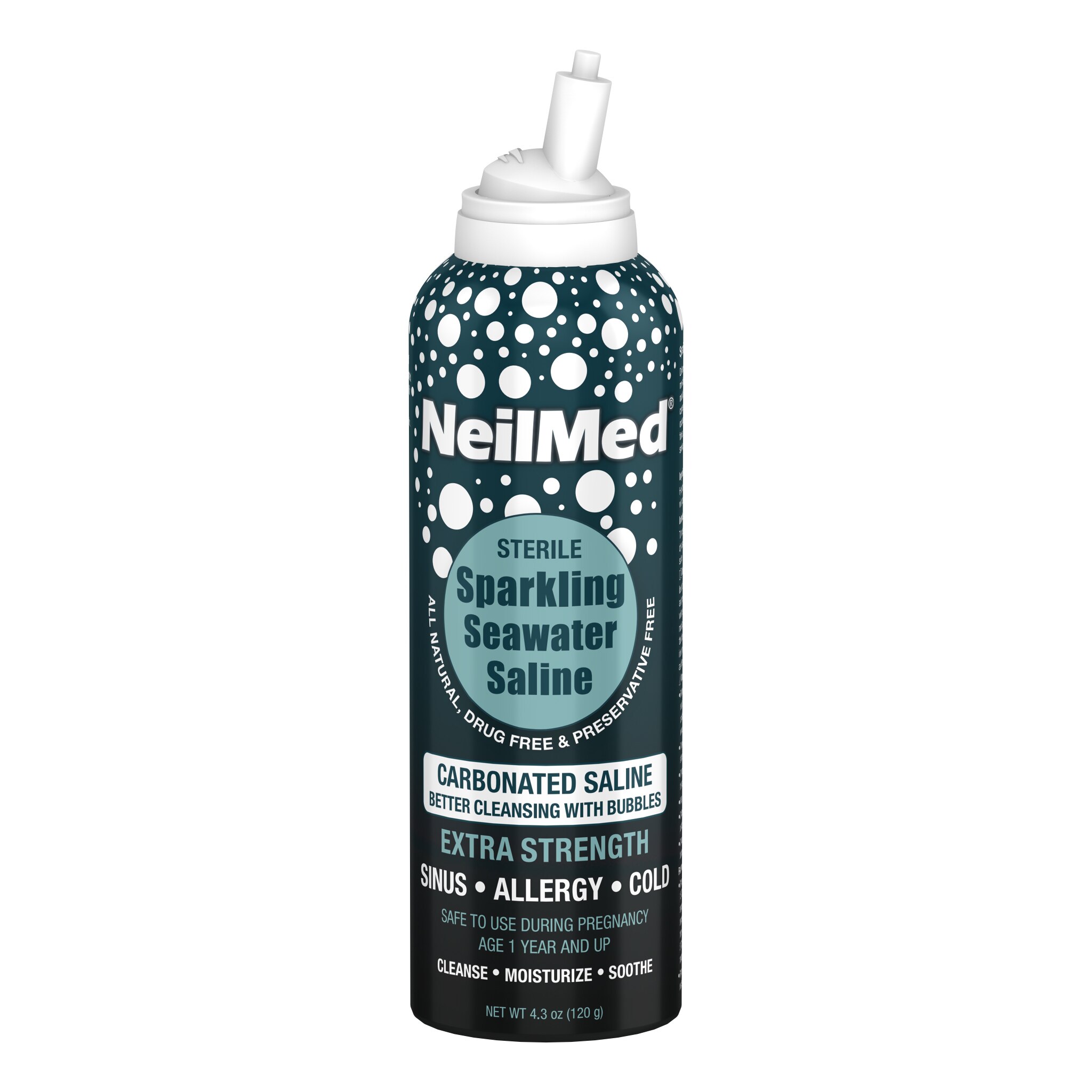 NeilMed Sparkling Seawater Saline, 4.2OZ