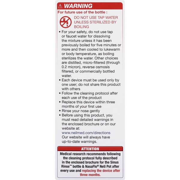 NeilMed SinuFlo Ready Rinse - Solución premezclada