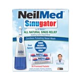 NeilMed Sinugator Pulsating Electrical Nasal Wash + 30 CT Refill Packets, thumbnail image