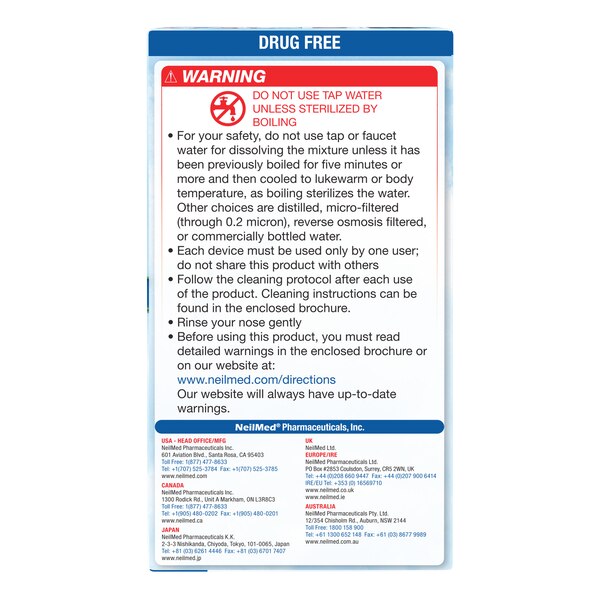 NeilMed Sinugator Pulsating Electrical Nasal Wash + 30 CT Refill Packets