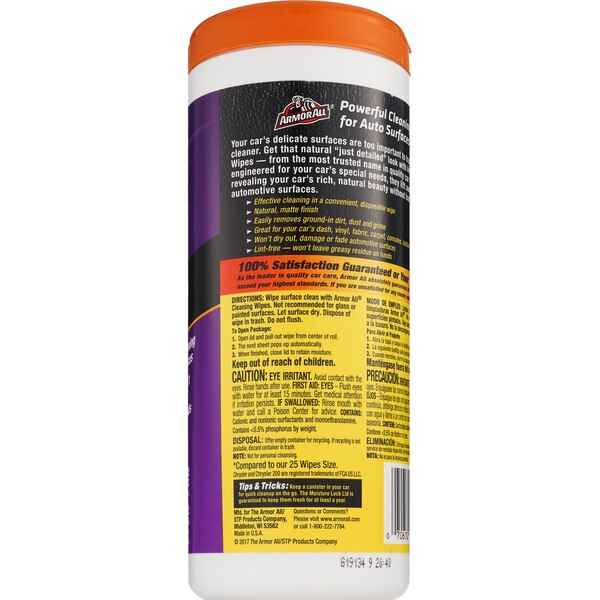 Armor All Cleaning Wipes, 30 ct
