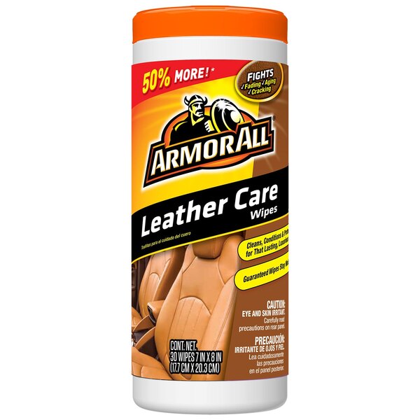 Armor All Leather Care Wipes, 30 ct