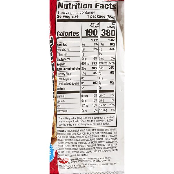 Nissin Top Ramen Oodles Of Noodles, Beef Flavor, 3 oz