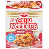 Nissin Cup Noodles Beef Ramen Noodle Soup, 2.25 oz, thumbnail image