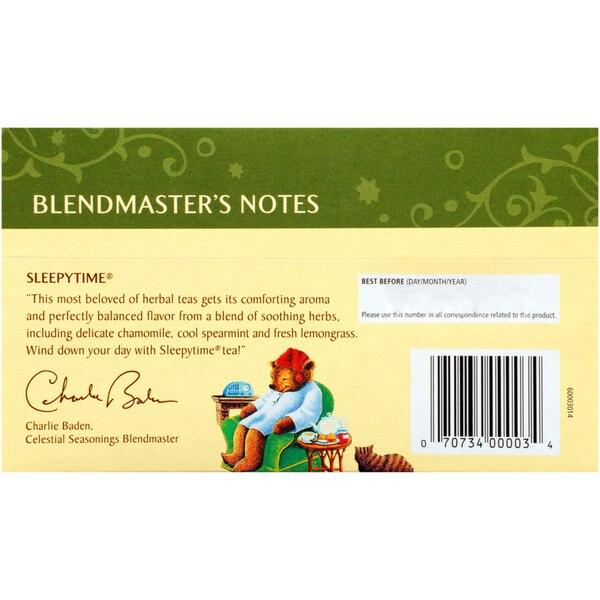 Celestial Seasonings Sleepytime Caffeine Free Herbal Tea Bags, 20 ct, 1 oz