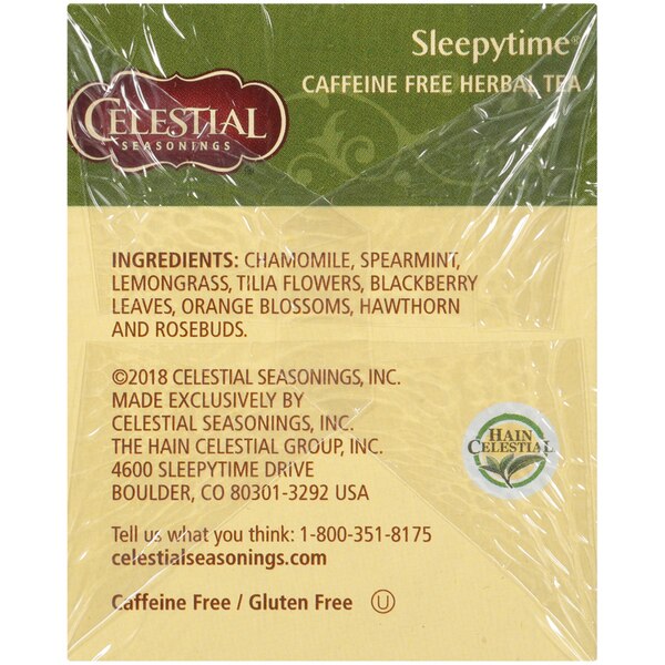 Celestial Seasonings Sleepytime Caffeine Free Herbal Tea Bags, 20 ct, 1 oz