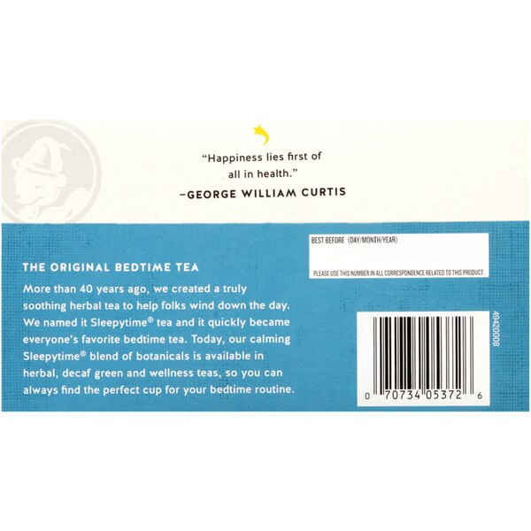 Celestial Seasonings Sleepytime Extra Caffeine Free Herbal Supplement Tea Bags, 20 ct