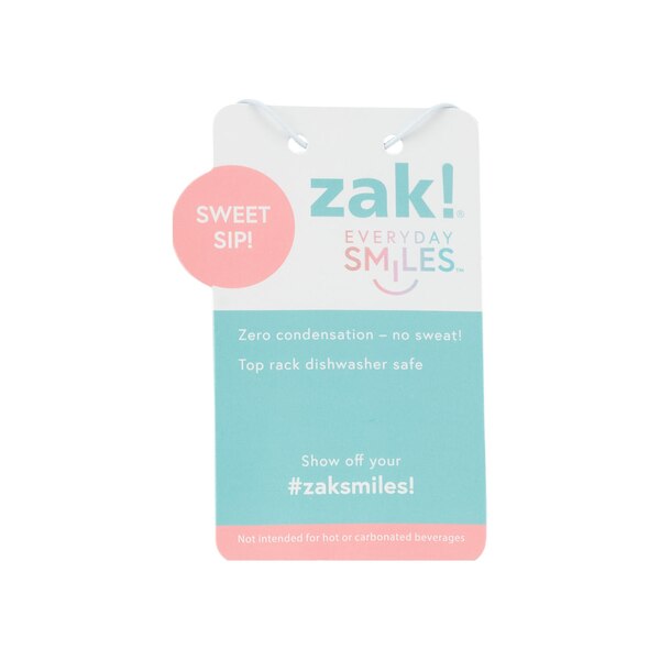 zak! Insulated Sutton Straw Tumbler, Assorted Printed Designs, 40 oz