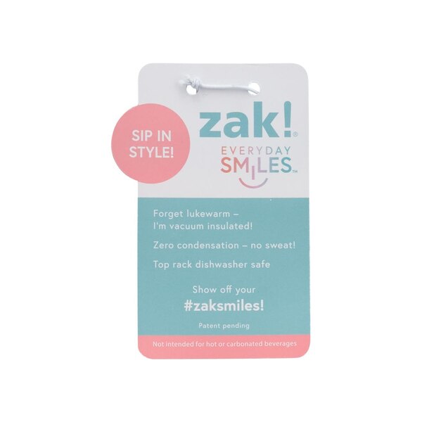 zak! Shimmer Insulated Sutton Straw Tumbler, Assorted Colors, 30 oz