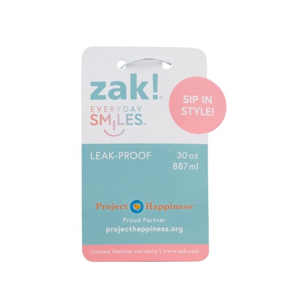 zak! Shimmer Insulated Sutton Straw Tumbler, Assorted Colors, 30 oz