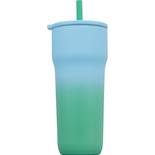 zak! Ombre Insulated Sutton Straw Tumbler, Assorted Colors, 30 oz