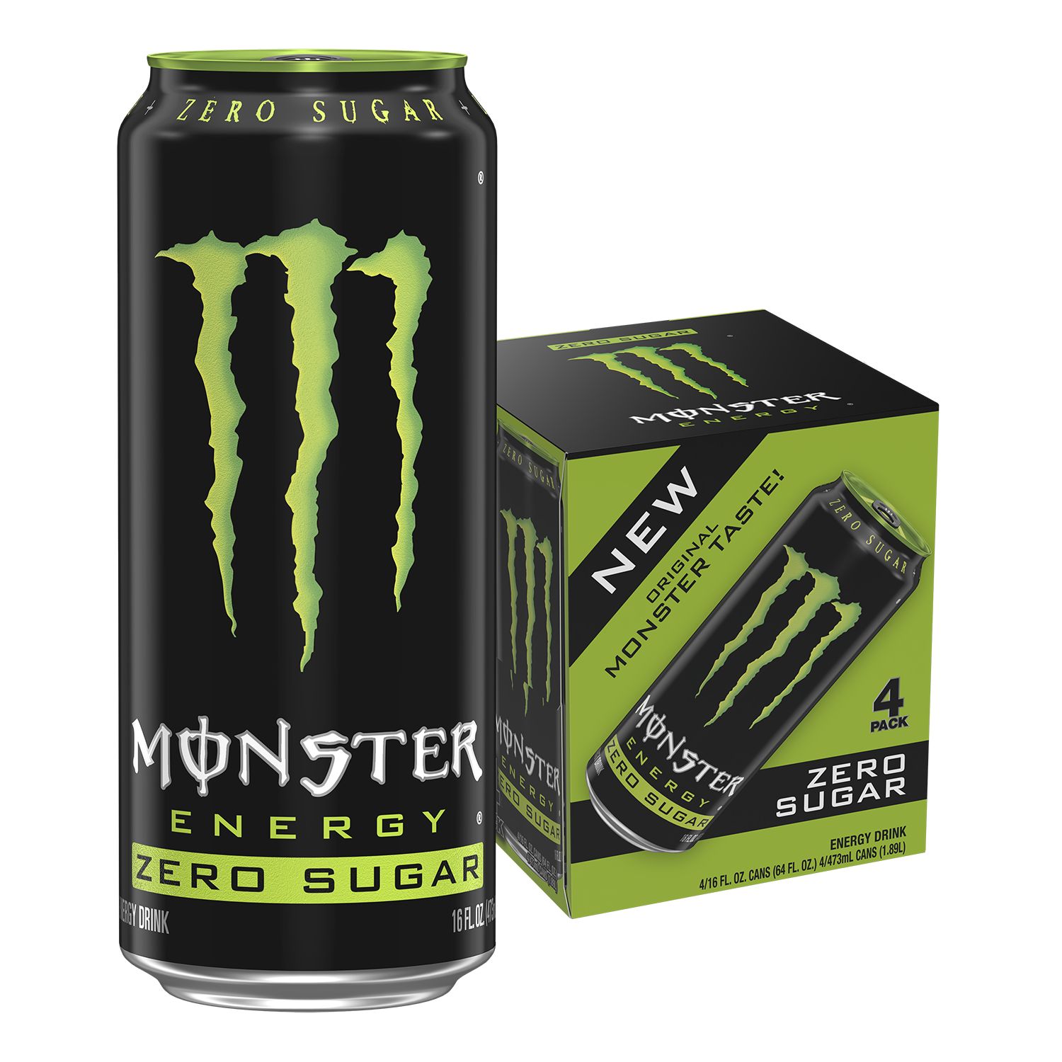 Monster Energy Zero Sugar 4 ct, 6 oz