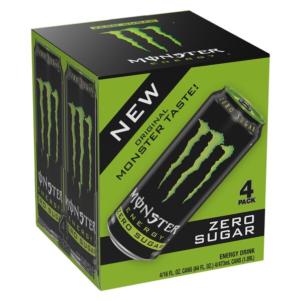 Monster Energy Zero Sugar 4 ct, 6 oz