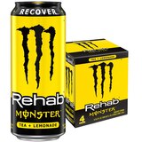 Rehab Monster Tea and Lemonade 4 ct, 15.5 oz, thumbnail image