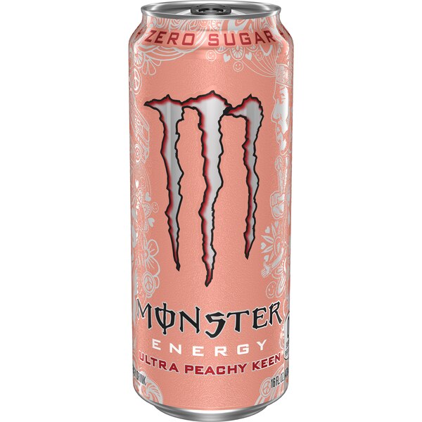 Monster Energy, Ultra Peachy Keen, 16 oz