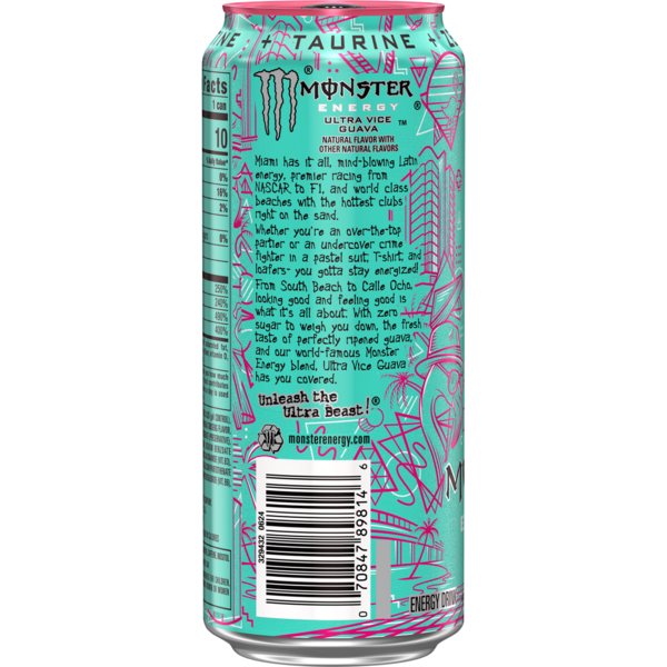 Monster, Ultra Vice Guava 16 Oz 