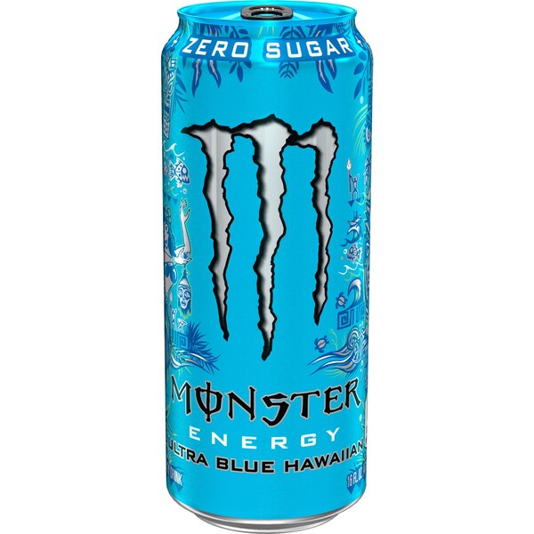 Monster Energy, Ultra Blue Hawaiian, 16 oz