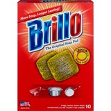 Brillo Steel Wool Soap Pads, Lemon, 10 CT, thumbnail image