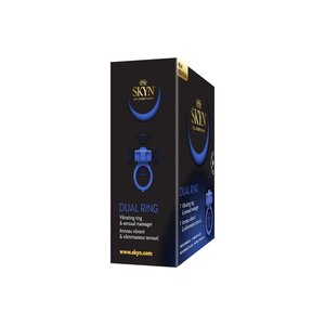 SKYN Dual Ring, Vibrating Ring and Sensual Massager, Purple