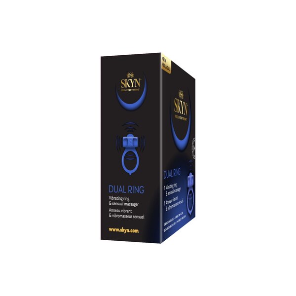 SKYN Dual Ring, Vibrating Ring and Sensual Massager, Purple