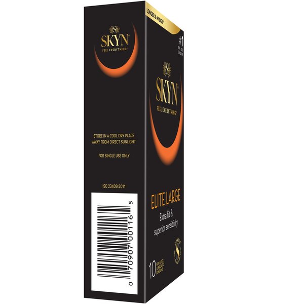 SKYN Elite Large Non-Latex Condom, 10 CT